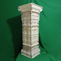 방부목담장 난간 조각 로마 기둥 금형 유럽식 빌라 시멘트 수제 발코니 울타리 전체 세트 모델, [01] 빨간