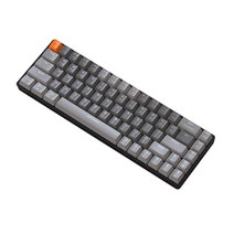 기계식 키보드 무선 레트로 추천 블루투스 5.0 듀얼 모드 휴대용 여행 컴퓨터 PC 인체 공학적 게임, 한개옵션2, [08] K68 Grey, 01 Green axis