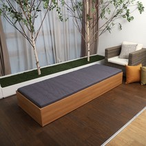 1인용 멀티 싱글 침대 수납 원룸 매트리스포함, 오크