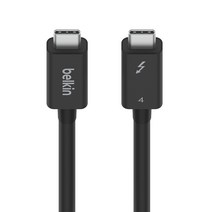 벨킨 썬더볼트 4 C타입 PD 100W 40Gbps 초고속 케이블 INZ002BT2M, 2m_(INZ002bt2MBK), 1개