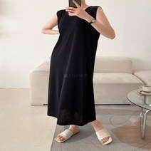다잇템 [다잇템] 여자 슬리브리스 실내복 코지 마실룩 실키 롱원피스