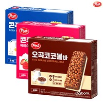 포스트 영양듬뿍 콘푸라이트바 밀크바+베리요거트+오곡코코볼바, 1개