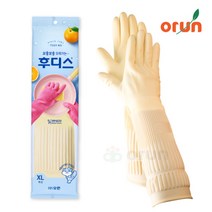 후디스 고무장갑 XL (특대), 후디스(XL/아이보리), 1개