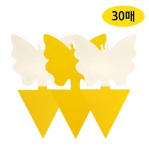 뿌리파리퇴치 원예용 나비 끈끈이 트랩 양면 30장, 30개