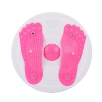 다이어트 체형 교정 관절 마사지 회전 밸런스 보드 1 pc 자석 허리 꿈틀거리는 플레이트 발 디스크 발 균형 트위스트 보드에 맞는 미끄럼 방지 피트니스 장비 남여, 분홍색, 분홍색