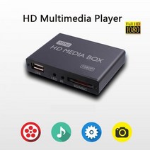 풀 HD 1080P 미니 미디어 플레이어 센터 H.264 HDD 멀티미디어 비디오 박스 HDMI VGA AV USB SD MMC TV 모니터용, US Plug, 0 US Plug