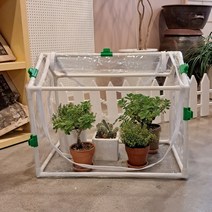 가정용 미니 비닐하우스 소형 조립식 온실 가정용 베란다 실내 다육이 제라늄 월동 겨울나기, 60x40x50온실, 1개