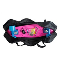 Cooplay 55.88cm 블랙 페니 바나나 스케이트보드 휴대용 가방 핸드백 백팩 스트랩 스케이트보드 없음, 단일사이즈