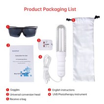 YOUWEMED 자외선 광선 요법 악기 UV 311NM 가정용 UVB Vitiligo 건, 110 볼트, 01 BU-1S