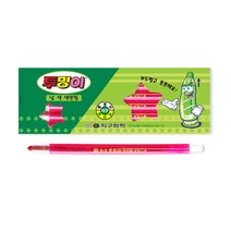 지구화학 투명이 색연필, 분홍, 12개입, 1색