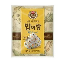 CJ더마켓 도시락 소풍 아이간식 나들이음식 탑티어 밥이랑치즈 야채후레이크 주먹밥 삼각김밥 27G, 27개