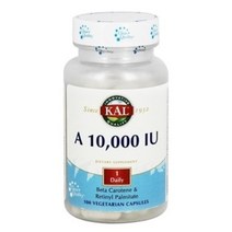 Kal A 10000 IU 베지테리안 캡슐, 100개입, 1개