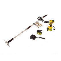 보트 추진기 전동선외기 전동드릴 전기드릴 연결 모터 낚시보트 고무보트 프로펠러 걸개 휴대용 업그레이드, 188vf 전동 드릴 스러스터 세트 + 백업 배터