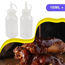 100ML 압착기 병 조미료 디스펜서 압착 홀더 홈 레스토랑 주방 가제트 팁 헤드 바베큐 소스 홀더 10pcs