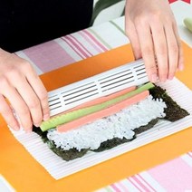 김밥마는기계 김밥싸는 자동 말이 기계 2023 Diy 일본 스시 메이커 식품 등급 플라스틱 매트 재사용 가능한 쌀 롤러 도구 도시락 액세서리 주방 가제트, 1개