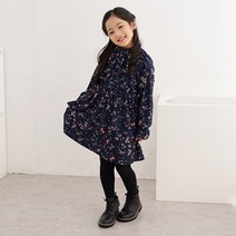 [빌도르 앙팡] 아동 유아 키즈 여아 가을가을 플라워패턴 원피스