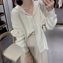 0 velys 소프트 후드니트가디건 CSU1248