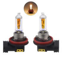 포그램프 안개등 자동차 차량 2pcs h8 55w 할로겐 조명 12v h8 자동 할로겐 전구 2300k 슈퍼 밝은 황금 노란색 헤드 라이트