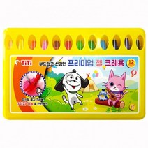 크레파스 티티크레파스 TiTi크레파스 프리미엄 젤 크레용 12색크레파스