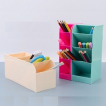 4구 책상 문구 수납함 필기구 정리함 펜꽂이, 사이즈