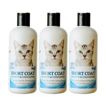 포비스 고양이 전용 샴푸 300ml 샴푸린스겸용, 단모 단모용, 3개