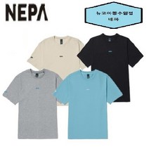 네파 이월 초특가 (60%) 면과 폴리에스터를 혼방한 소재를 적용한 기능성 공용 C-TR 루즈핏 NEPA 에센셜 반팔 라운드 티셔츠-7HD5372