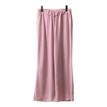 썸머 인생 와이드 팬츠 여성 빅사이즈 밴드 홈웨어 스판 바지