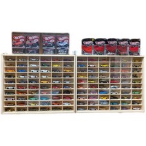 미니카 정리대 진열대 장난감자동차 수납함 진열장, 66칸 슬라이딩 도어 타입