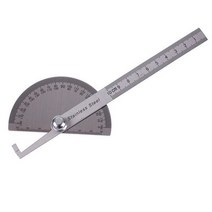 180 학위 각도기 금속 각도 파인더 Goniometer 각도 눈금자 스테인레스 스틸 목공 도구 회전 측정 눈금자 100/150, 주황색