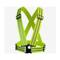 안전조끼 반사조끼 밸트형 주머니보관 휴대용반사띠 버클타입 엑스밴드 고탄력 안전밴드, 주황 2줄