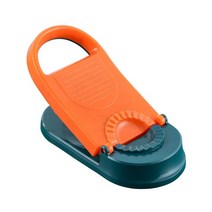 만두틀 둥근 이너 오목한 만두 제조기 2 in 1 수동 프레스 금형 가족 친구 어린이 래퍼 메이커 주방 도구, 02 violet