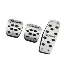 스테인레스 스틸 수동 클러치 스로틀 브레이크 풋 페달 커버 쉐보레 쉐보레 크루즈 2009 - 2015 MT 개조 액세서리, 3Pcs MT Black