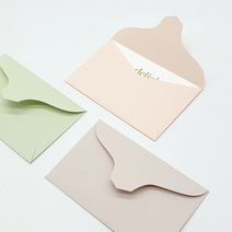 레이드 명함봉투 95 x 60 mm 50p, 연분홍, 1개