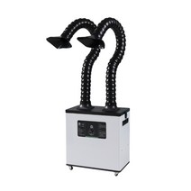 공기 흡입기 국소배기장치 뜸 연기 냄새 한의원 공장, 화이트 더블 헤드 실리콘 커버 + 0