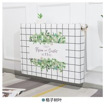 라디에이터 커버 가림 막 가정용 욕실 화장실 공중 난방기 전기 히터 사무실 온풍기, 연두 체크