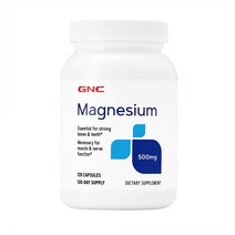 지앤씨 GNC 마그네슘 500mg 120캡슐 4개월분, 1개, 기본, 120정