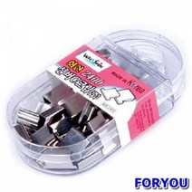 ForU708 파워크립퍼 날 중 박스 200개 핀 자석 클립 문구용품 사무용품