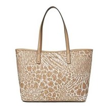 MICHAEL 마이클코어스 Michael Kors 카터 라지 오픈 토트 카멜 멀티 핸드백 시그니처