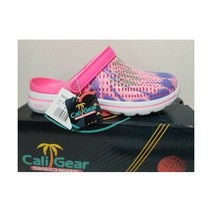 새상품 택있음 스케쳐스 Cali Gear GO Walk 5 클로그 열대 플라밍고 핑크 여성용 사이즈 10 스케쳐스고워크 슬립인스