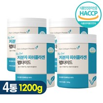 The best 저분자 피쉬 콜라겐 펩타이드 어린 어류 분말 가루 300g, 4통, 4개