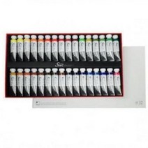 신한 SWC 수채화 물감세트 - 전문가용 15ml 32색 32색물감 수채화물감 수채화물감세트 신한 수채화