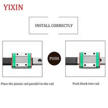 선형 가이드 레일 MGN12 MGN9 MGN15 MGN7 CNC 3D 프린터 부품 미니어처 슬라이드 캐리지 모든 길이 사용자 지정 가능, 300mm, MGN7H