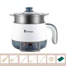 220V 다기능 전기 요리 기계 효율적인 가정용 싱글/더블 레이어 냄비 밥솥 학생 기숙사, 02 Single pot steamer