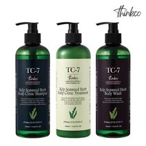 띵코 TC-7 씨위드 다시마 허브 스칼프 클리닉 샴푸+헤어트리트먼트+바디워시 각 500ml 총 3종세트, 각500ml 샴푸x1 + 트리트먼트x1