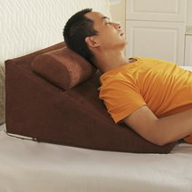 역류성식도염 베개 방지 웨지 필로우 편한 임산부, 카키체크+라텍스베개60길이65폭30높이