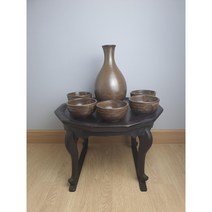 옛날 막걸리 술병 동동주 잔, 3. 넙적한 잔5개와 주병, 1개