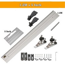 원형톱가이드 조기대 바 레일 직선 원형 톱 가이드 레일 세트 트랙 알루미늄 타일면치기, 04 0.6M and 4inch base