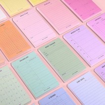 플랜 메모 패드 학생 사무실 업무 일정 관리 메모지, 타입:09.워크리스트, 단품