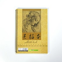스케치북 스케치노트 소묘 인물 풍경 회화 연필화 권 4K8K코일 미술을 가장한 사생그림그리기 전용 휴대용, T04-16k소묘 인물 2 40장