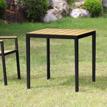 파크사각테이블 아웃도어가구 4인 6인 수지목 카페 야외테이블 정원가구, 파크사각 대형테이블 - W150xD90xH73cm